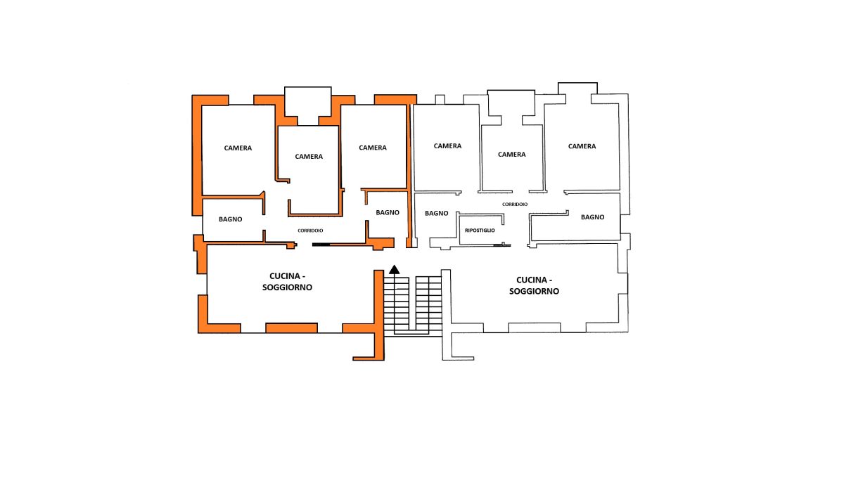 PLN piano terra (tricamere arancio)
